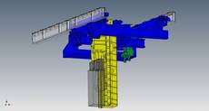 Manipulator for segments of a continous casting machine